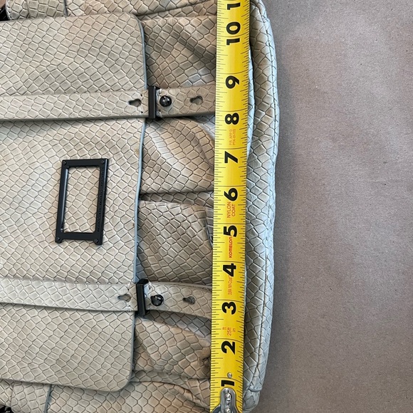 MARC JACOBS Snake Stamped Werdie Top Handle Messenger Satchel Cow Leather Strap - Picture 10 of 14